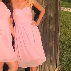 Candy Pink bridesmaid dress